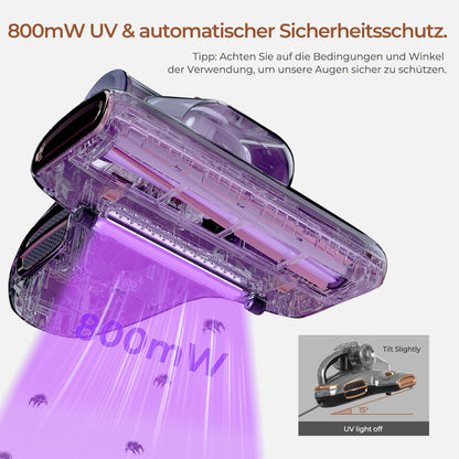 JIGOO T600 Milbensauger mit UV-Licht & Heissluft - 700W
