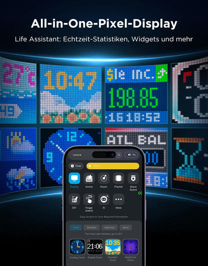 Govee Pixel Licht Gaming Rechteck LED Panel - 52x32 RGBIC