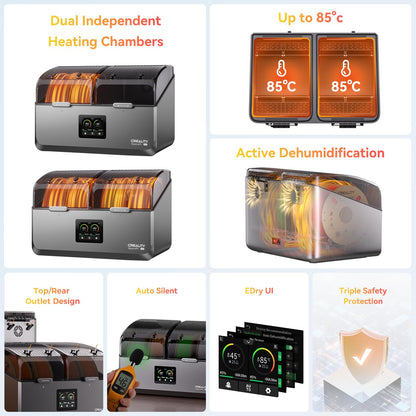 Creality Space Pi X4 Filament Trockner Box - 4 Spulen, 85°C