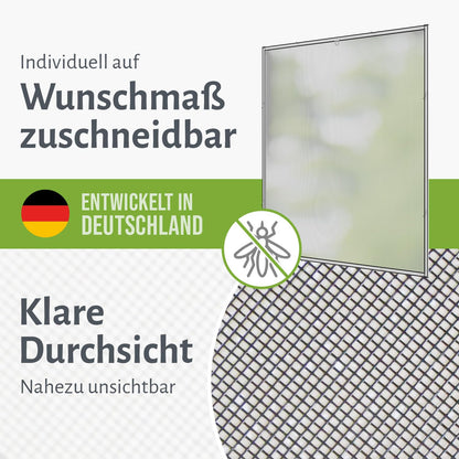 empasa Fliegengitter Fenster Master Slim Alurahmen weiss 150x160 cm