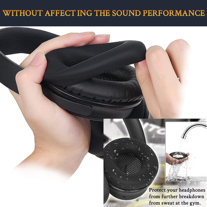 SOULWIT Ersatz-Ohrpolster Set mit Stirnband für Bose QuietComfort 35