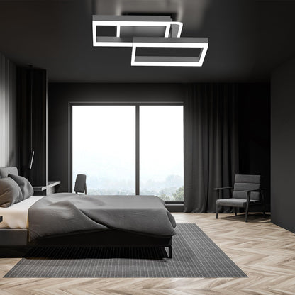 ANTENLICHT Modern Geometrisch 40W LED Deckenleuchte - Grau