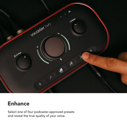 Focusrite Vocaster Two Podcast Audio-Interface – 2-Kanal