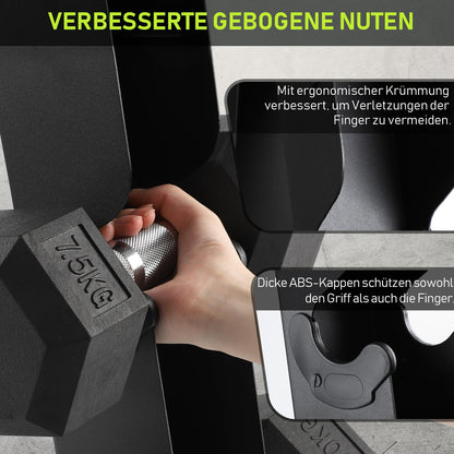 PhysKcal 5-Tier Kurzhantel Rack – Hantelablage Ständer