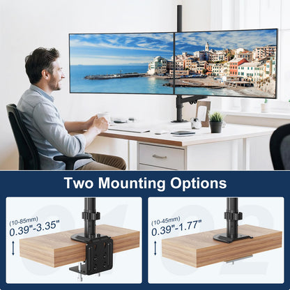 STANDOPIA Monitorhalterung 2 Monitore - 17-40 Zoll Bildschirme