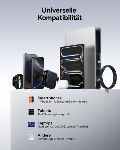 Baseus Picogo 100W USB-C Ladegerät mit Smart Display, GaN 3-in-1