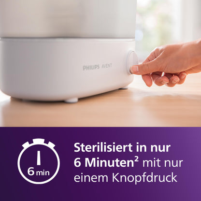 Philips Avent Sterilisator-Geschenkset Elektrischer Dampfsterilisator - SCF291/30