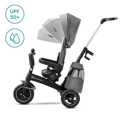 Kinderkraft EASYTWIST Kinderdreirad mit Drehfunktion Grau
