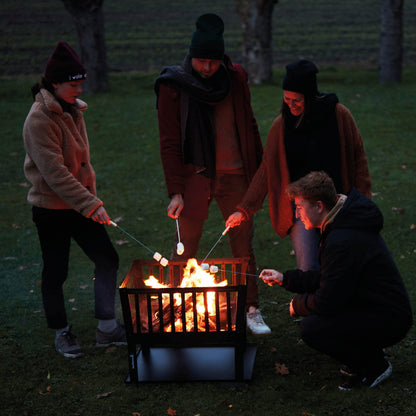 Barbecook Feuerkorb Holzfeuer – Eckig Schwarz 62cm