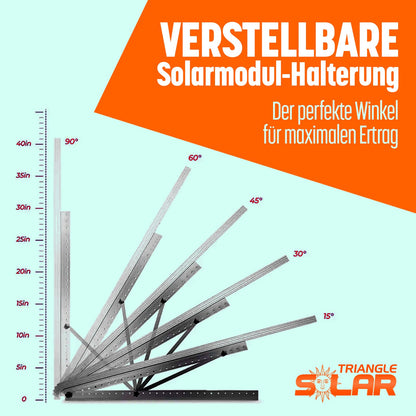 FIREND Solarmodul-Halterung 1180 mm, 4er-Set, Flachdach-Aufständerung