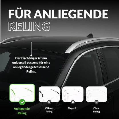 Owen 3.0 Relingträger - Universal 120cm Schwarz