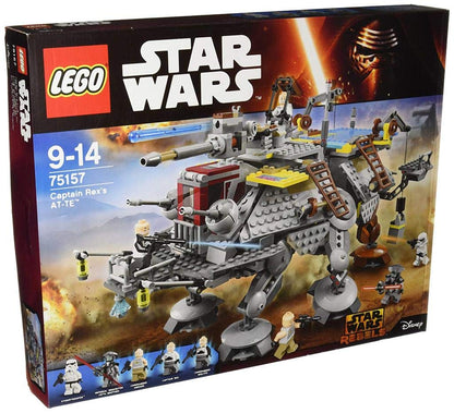 LEGO Star Wars 75157 Captain Rex's at-TE Konstruktionsset: Ein detailreicher, blau-grauer sechsbeiniger AT-TE Kampfläufer zum Zusammenbauen.