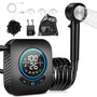 Spopal Campingdusche 8000mAh mit Pumpe und Temperaturanzeige, Set mit Duschkopf und 2-m-Schlauch