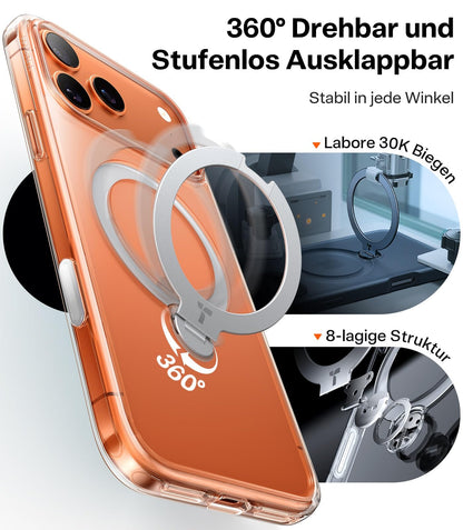 TORRAS Ostand Q3 Spin iPhone 17 Pro Max Hülle mit 360° Ständer