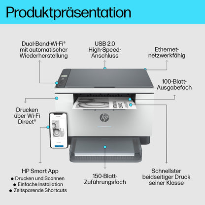 HP LaserJet MFP M234dw Multifunktionslaserdrucker Schwarzweiss