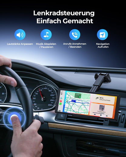 Krunia 8.1" CarPlay Bildschirm – Kabellos, Tragbar
