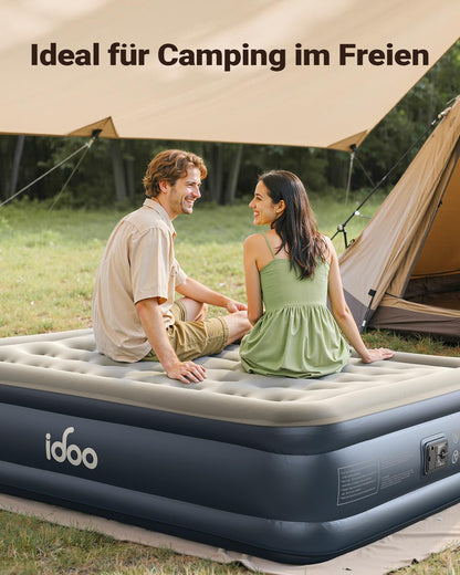 iDOO Luftmatratze Selbstaufblasend 2 Personen - 152x203x46cm
