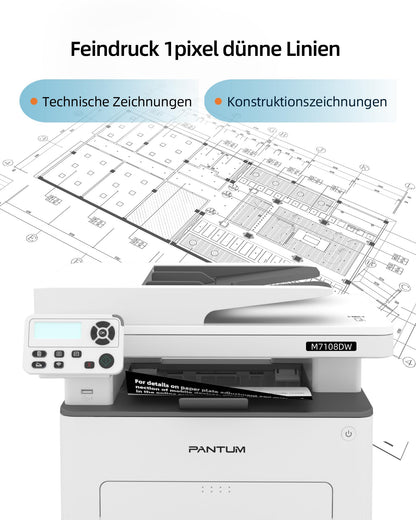 PANTUM M7108DW Multifunktionsdrucker SW WLAN Duplex