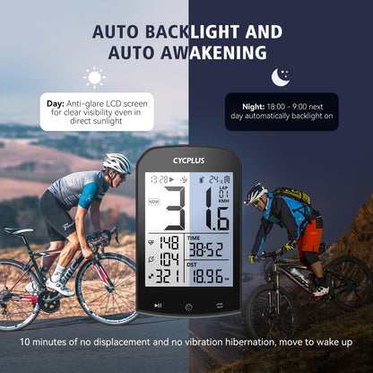 CYCPLUS GPS Fahrradcomputer Set M1+Z1+C3 mit Geschwindigkeitssensor