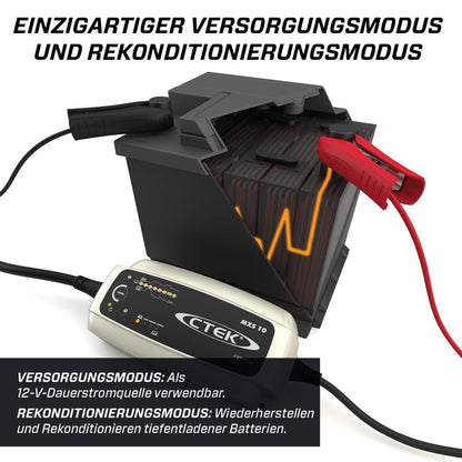CTEK MXS 10 Batterieladegerät für grössere Fahrzeugbatterien