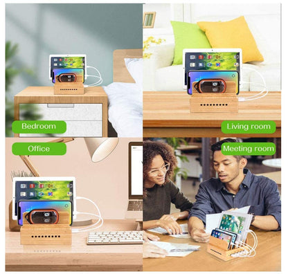 Yisen USB Ladestation 5-Port Ladegerät für Smartphone und Tablet