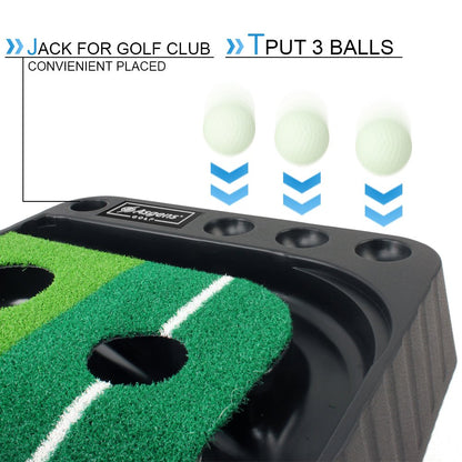 Asgens Golf Putting Trainer Matte – Automatischer Ballrücklauf