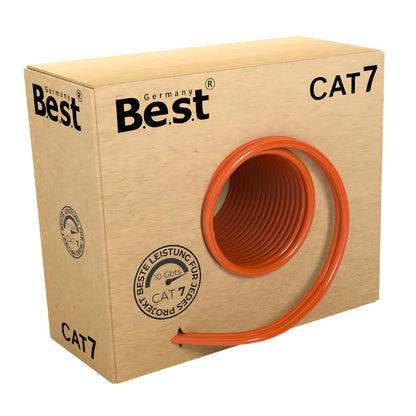 Germany B.e.s.t CAT 7 Verlegekabel S/FTP - 50m Duplex