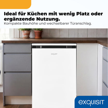 Exquisit Gefrierschrank GS581-051C, 85 l, 4-Sterne, weiss