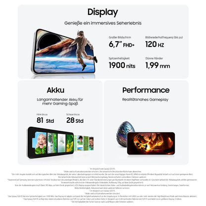 Samsung Galaxy S24 FE AI Smartphone, 128 GB, 50-MP-Kamera, Graphite