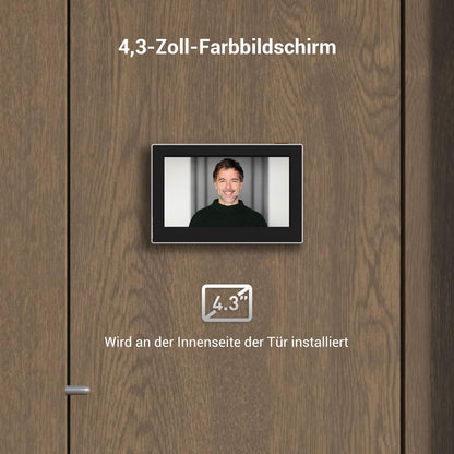 EZVIZ CP2 WLAN Türspion mit 4,3-Zoll-Farbbildschirm, Silber