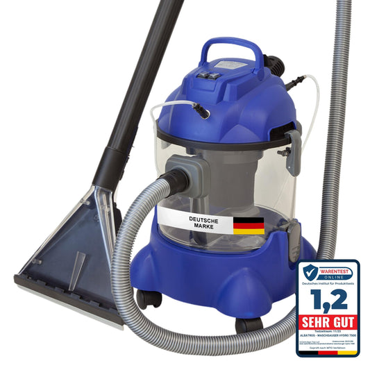 Albatros HYDRO 7500 4in1 Waschsauger – Polster Teppich: Kompakter Nasssauger zur Tiefenreinigung von Textilien, Polstern und Teppichen.