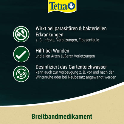 Tetra Pond MediFin Medikament für Teichfische gegen Krankheiten, 1 L