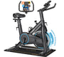 SLUNSE Leises Hometrainer Ergometer – Fitnessbike mit APP. Schwarzes Ergometer zur Daten-gestützten Indoor-Cardio-Fitness.