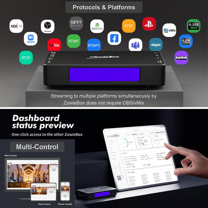 zowietek 4K HDMI NDI|HX3 Encoder/Decoder Live-Streaming