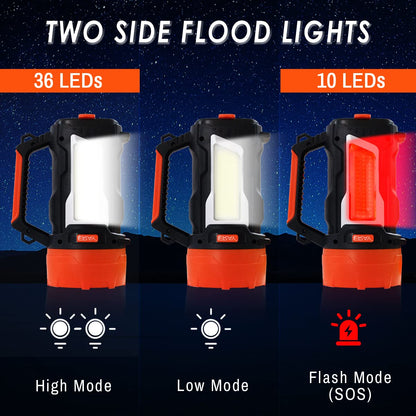 ErayLife LED Handkurbel Taschenlampe 887B, 7000 Lumen, USB aufladbar