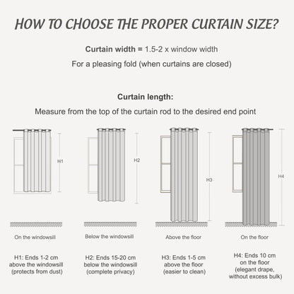 PONY DANCE Thermogardinen Verdunklungsvorhänge – 2er Set Grau 245x200cm