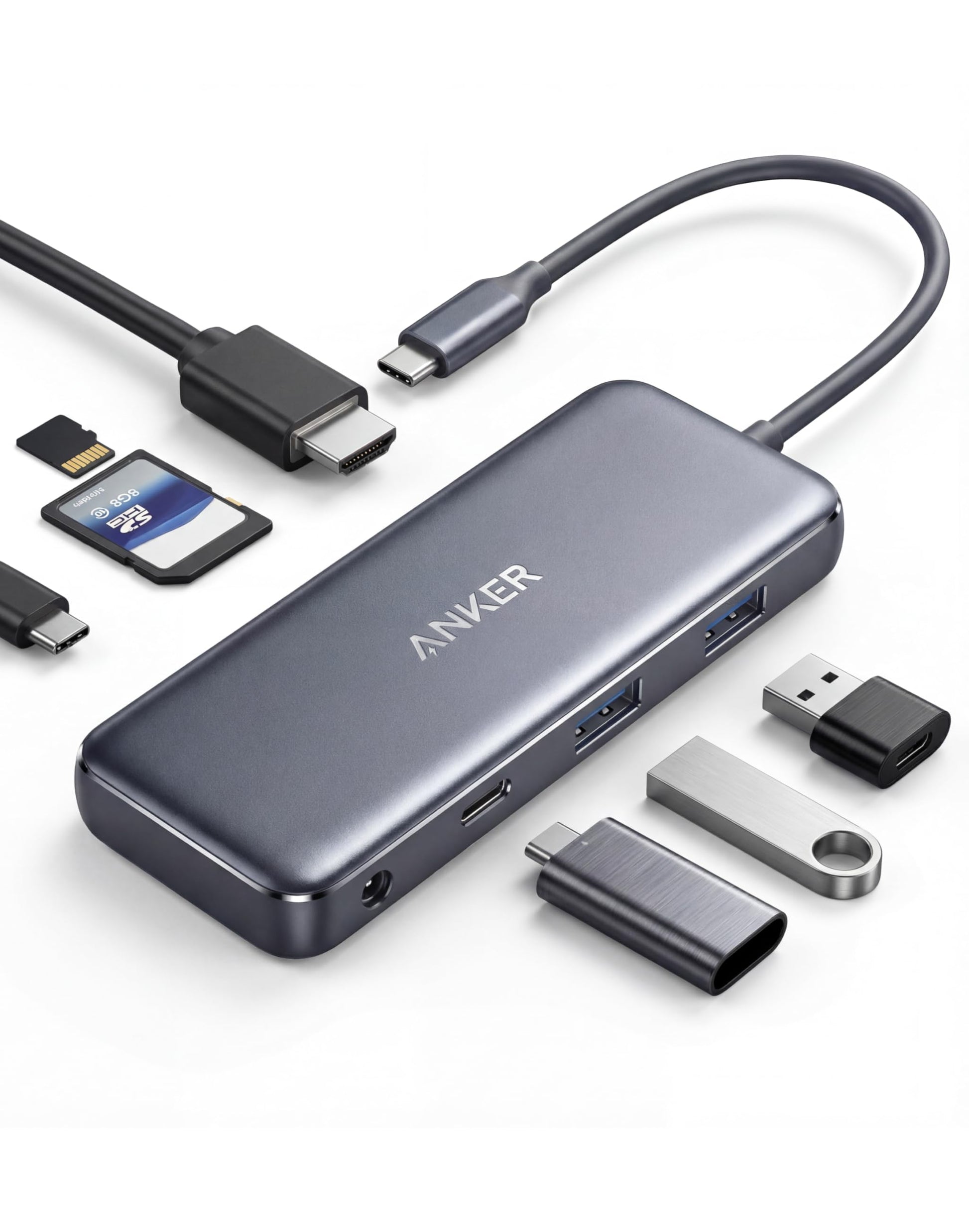 Anker 341 USB-C Hub 7-in-1 mit 4K HDMI und 85W Power Delivery