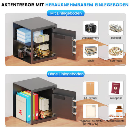 Tiskgg CC SAFE Möbeltresor 50 L, digitaler Safe mit Zahlenschloss