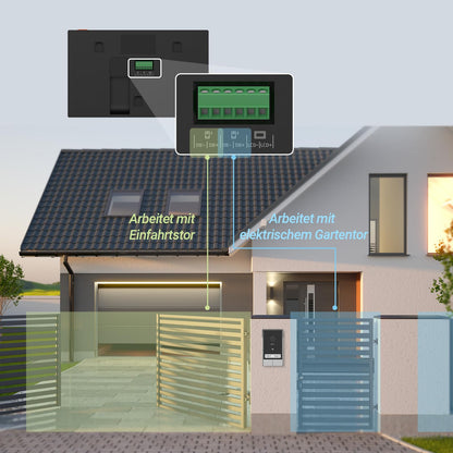 EZVIZ HP7 Video Türklingel Kit - 2K 2-Familien-Set mit Dual 7" Touch