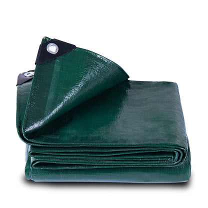 GZBtech Gewebeplane Schutzplane 6x6m - Grün, 150g/m²: Grüne, quadratische Gewebeplane zum Witterungsschutz.