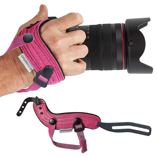 SPIDER HOLSTER SpiderPro Hand Strap v2 Kamerahandschlaufe Leder Pink