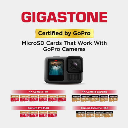 Gigastone microSD Speicherkarte 128GB, 4K, 100/50 MB/s, V30