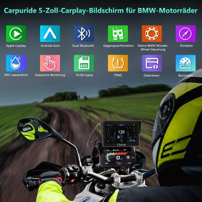 CARPURIDE W502BS Pro BMW Motorrad Navi CarPlay AA