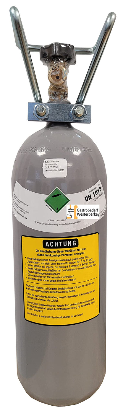 Westerbarkey Co2 Gasflasche 2000g Lebensmittel E290 – gefüllt