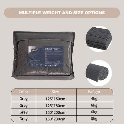 Good Nite Gewichtsdecke Weighted Blanket 6 kg Grau 150 x 200 cm