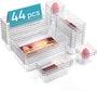 Vtopmart Schubladen Organizer Set, 44-teilig, 4 Grössen, transparent – Kunststoffschalen zur Schubladenorganisation