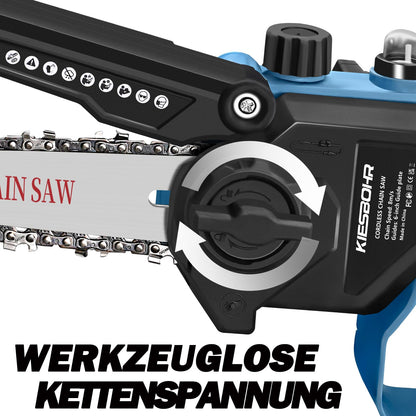 KIESBOHR Bürstenlose Kettensäge 6 Zoll Ölstandsanzeige für Makita 18V