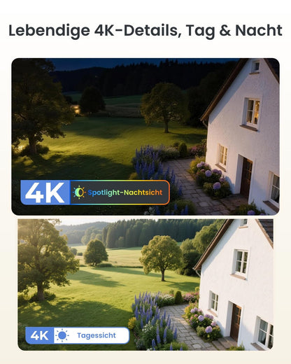 Reolink Argus PT Ultra 4K Solar Überwachungskamera mit Solarpanel