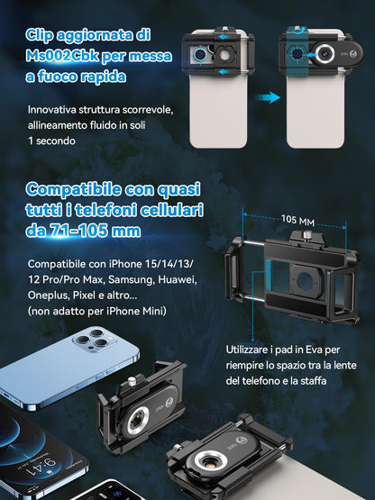 APEXEL 200X Mini-Mikroskop für Smartphone-Kamera