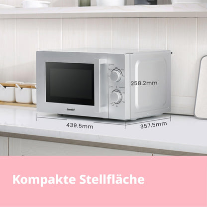 Comfee CMSN 20 si Solo-Mikrowelle - 20L, 700W, Silber